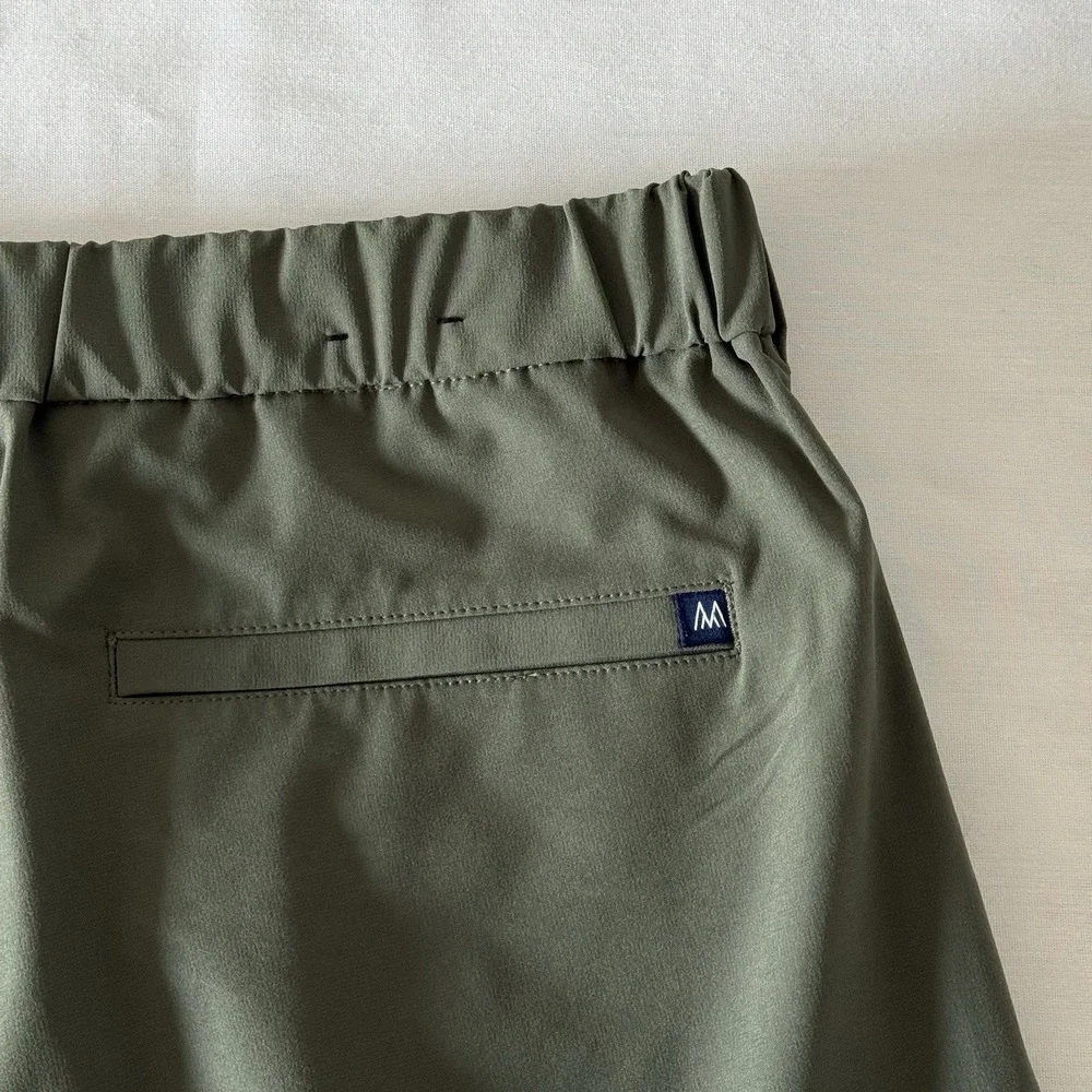 Mizzen + Main Helmsman Pants Mens 34x30 Performance Chino Tech Golf Office Green
